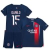 Maillot de Supporter Paris Saint-Germain 2023-24 Danilo 15 Domicile Pour Enfant